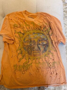 Sublime Orange Vintage Sun Graphic Tee